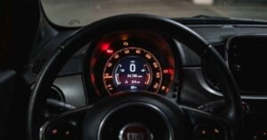 Fiat 500 oil warning light red oil can symbol