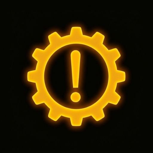 Mazda automatic transmission warning light amber gear symbol