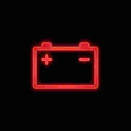 Mazda battery charging system warning light red battery symbol
