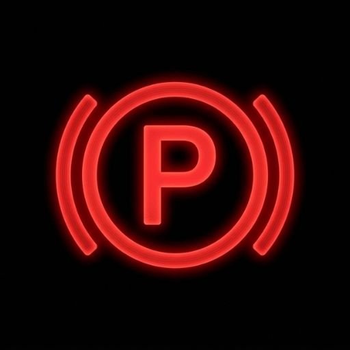 Mazda electric parking brake EPB indicator light on dashboard