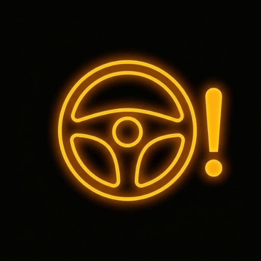 Mazda electric power steering warning light amber steering wheel symbol