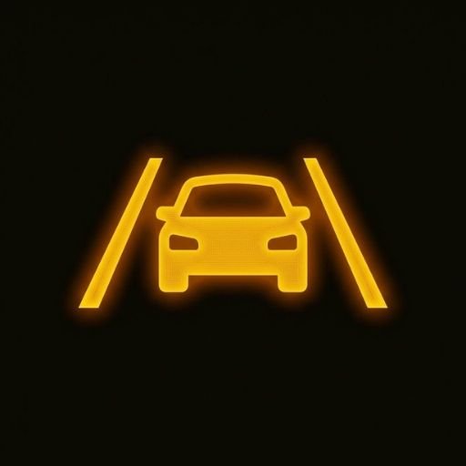 Mazda i-ACTIVSENSE driver assistance system warning light amber symbol