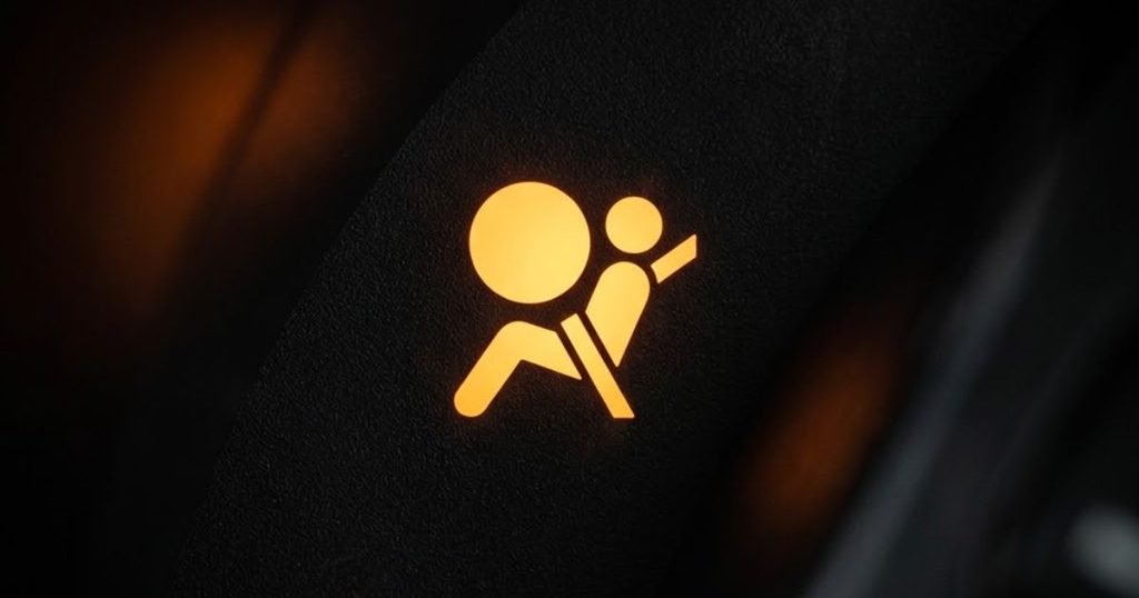 Fiat 500 airbag warning light symbol