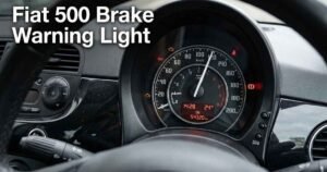 Fiat 500 brake warning light illuminated on instrument cluster