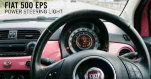 Fiat 500 EPS power steering light illuminated on dashboard