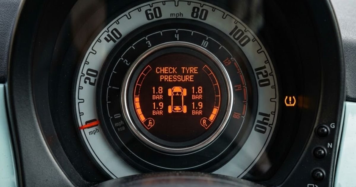 Fiat 500 TPMS warning light symbol